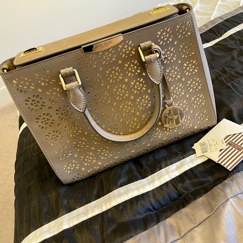 Henri Bendel Turnlock Laser Satchel - Brand New